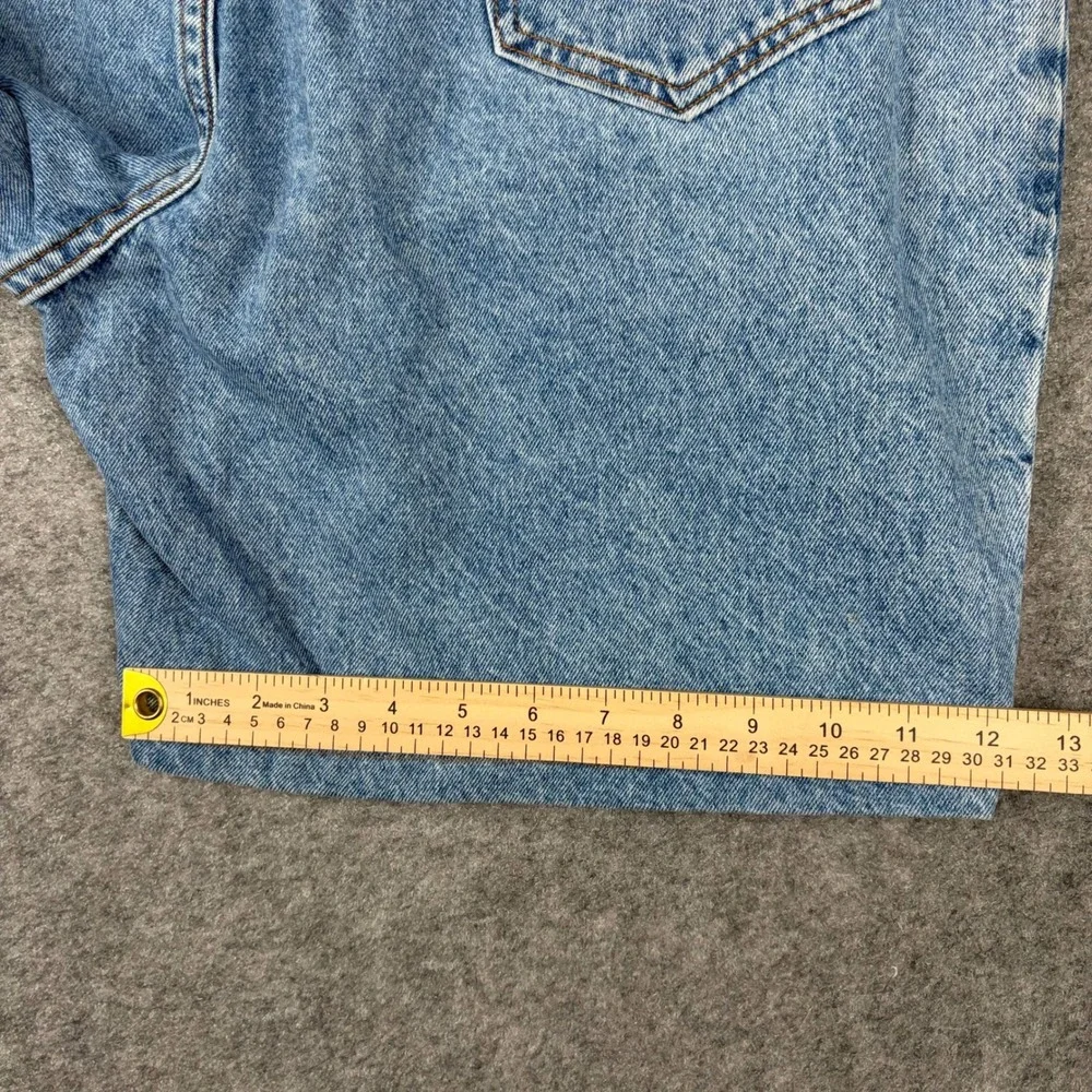 Members Mark Denim Shorts Mens 36 Blue Vintage Dad Shorts 90s Baggy Skater Y2K